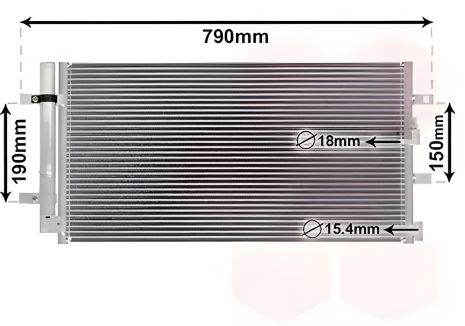 Конденсор кондиціонера радіатор PORSCHE MACAN, AUDI A6, Van Wezel (03005352) Конденсор кондиціонера радіатор PORSCHE MACAN, AUDI A6, Van Wezel (03005352)