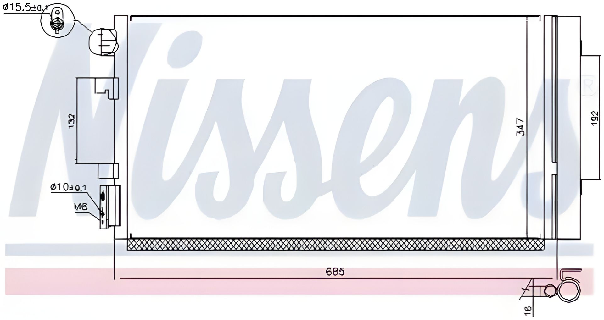 Радіатор, конденсор кондиціонера для RENAULT MEGANE, від NISSENS (940259) Радіатор, конденсор кондиціонера для RENAULT MEGANE, від NISSENS (940259)