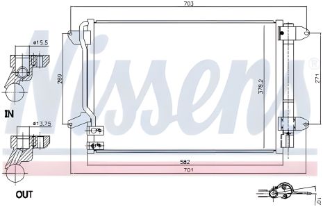 Конденсор-кондиціонера радіатор VW BEETLE, NISSENS (940238) Конденсор-кондиціонера радіатор VW BEETLE, NISSENS (940238)
