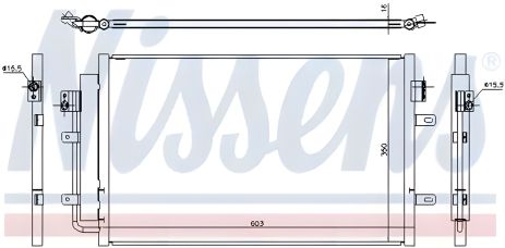 Конденсор кондиціонера, радіатор IVECO DAILY, NISSENS (940431) Конденсор кондиціонера, радіатор IVECO DAILY, NISSENS (940431)