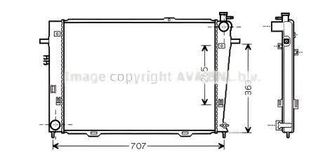 Охолодження радіатор двигуна KIA SPORTAGE, HYUNDAI TUCSON, AVA COOLING (HY2126) Охолодження радіатор двигуна KIA SPORTAGE, HYUNDAI TUCSON, AVA COOLING (HY2126)
