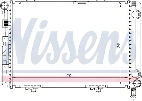 Радиатор двигателя для MERCEDES-BENZ KOMBI, NISSENS (62549A)