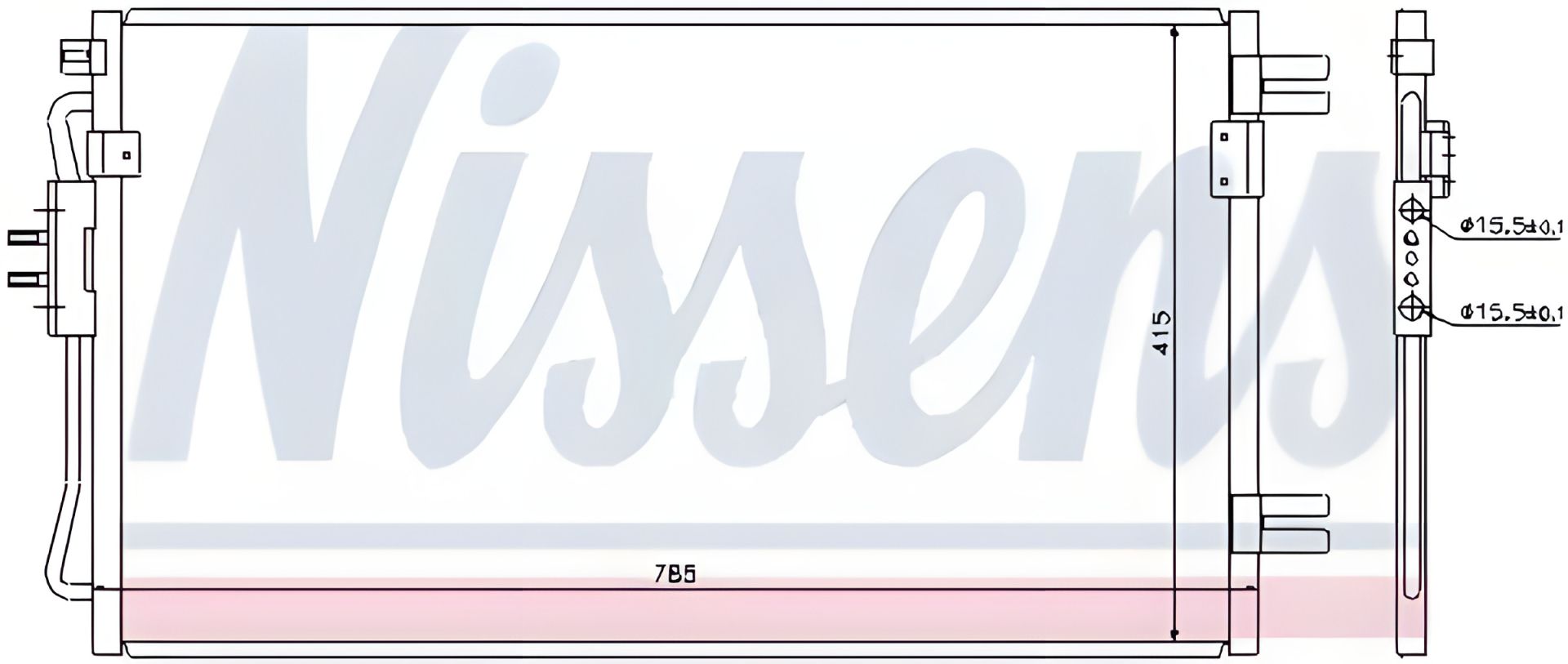 Радіатор конденсора кондиціонера CHRYSLER VOYAGER, NISSENS (94806) Радіатор конденсора кондиціонера CHRYSLER VOYAGER, NISSENS (94806)