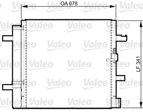 Радіатор, кондиціонер кондиціонера Audi A6, Valeo (814370)