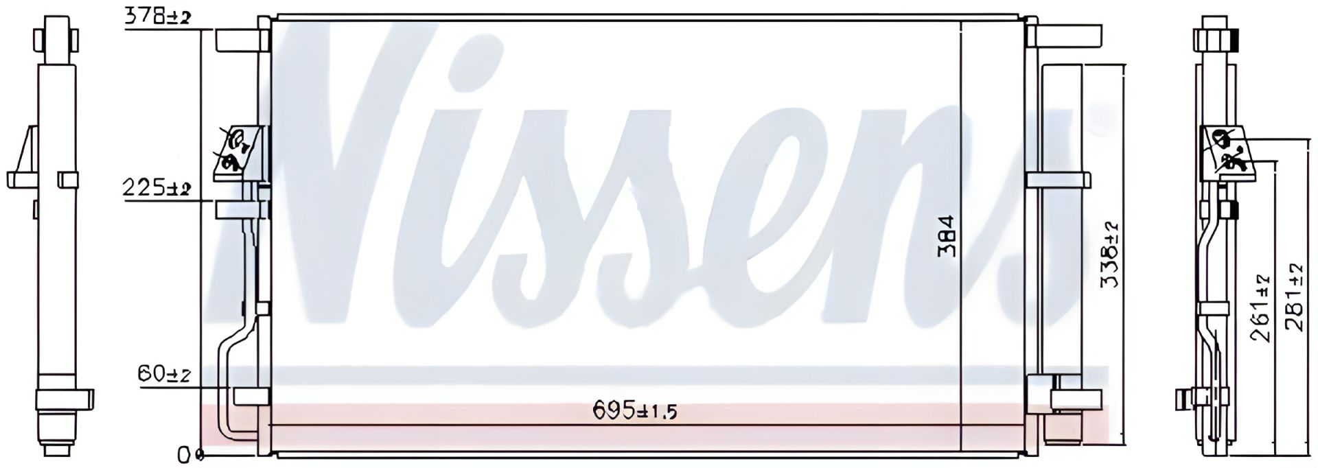 Конденсор кондиціонера KIA SPORTAGE, HYUNDAI TUCSON, NISSENS (940820) Конденсор кондиціонера KIA SPORTAGE, HYUNDAI TUCSON, NISSENS (940820)