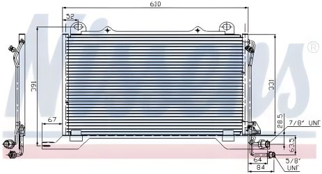 Конденсор радіатор кондиціонера MERCEDES-BENZ E-CLASS, NISSENS (94425) Конденсор радіатор кондиціонера MERCEDES-BENZ E-CLASS, NISSENS (94425)