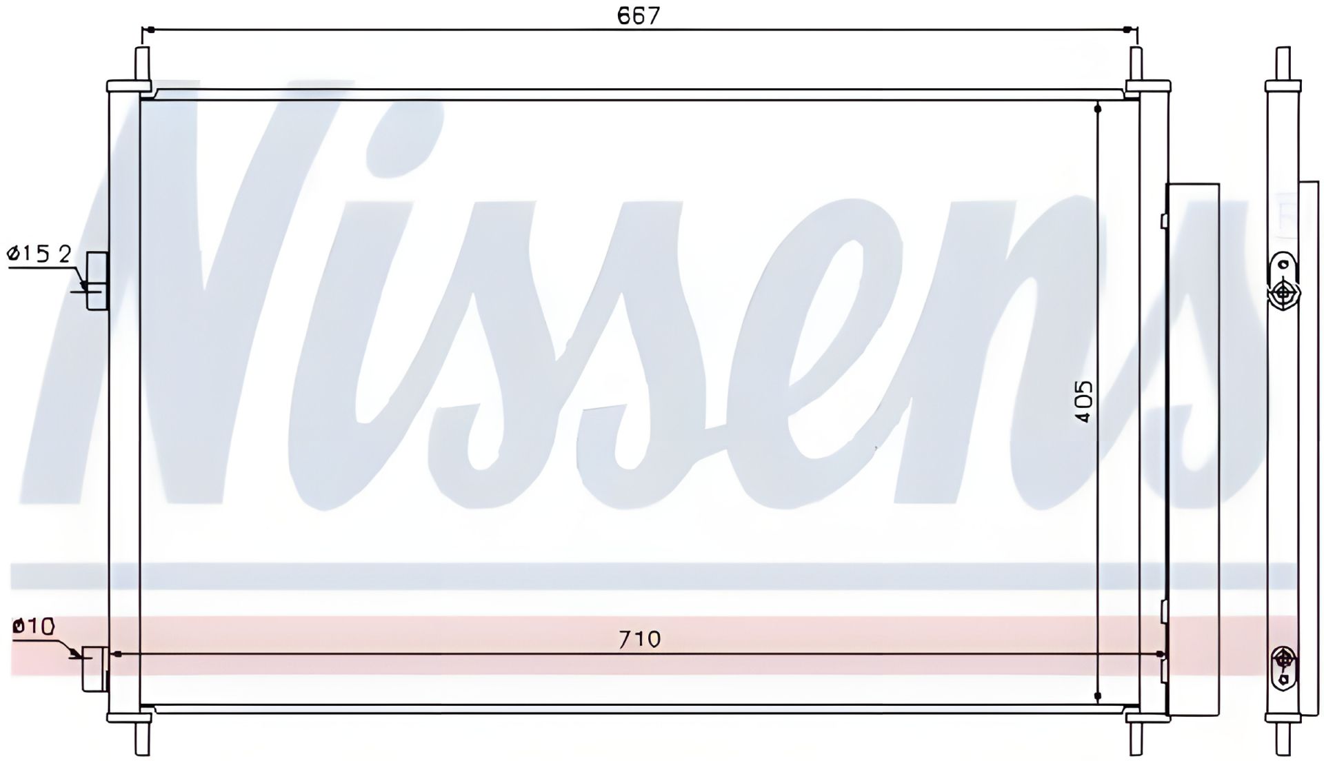 Радіатор-конденсор кондиціонера для TOYOTA PREVIA, NISSENS (940021) Радіатор-конденсор кондиціонера для TOYOTA PREVIA, NISSENS (940021)