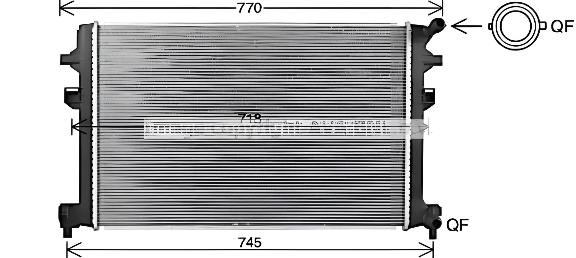 Охолодження радіатор двигуна AVA COOLING SKODA KODIAQ, SEAT ATECA (VN2426) Охолодження радіатор двигуна AVA COOLING SKODA KODIAQ, SEAT ATECA (VN2426)