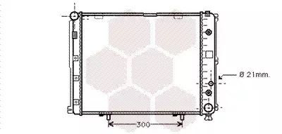 Радиатор охлаждения двигателя MERCEDES-BENZ E-CLASS, Van Wezel (30002148)