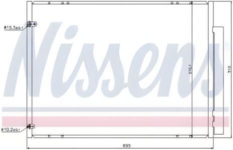 Конденсор кондиціонера NISSENS для LEXUS RX (940298) Конденсор кондиціонера NISSENS для LEXUS RX (940298)