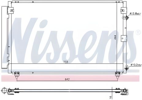 Радіатор-конденсор кондиціонера LEXUS LS, NISSENS (940433) Радіатор-конденсор кондиціонера LEXUS LS, NISSENS (940433)