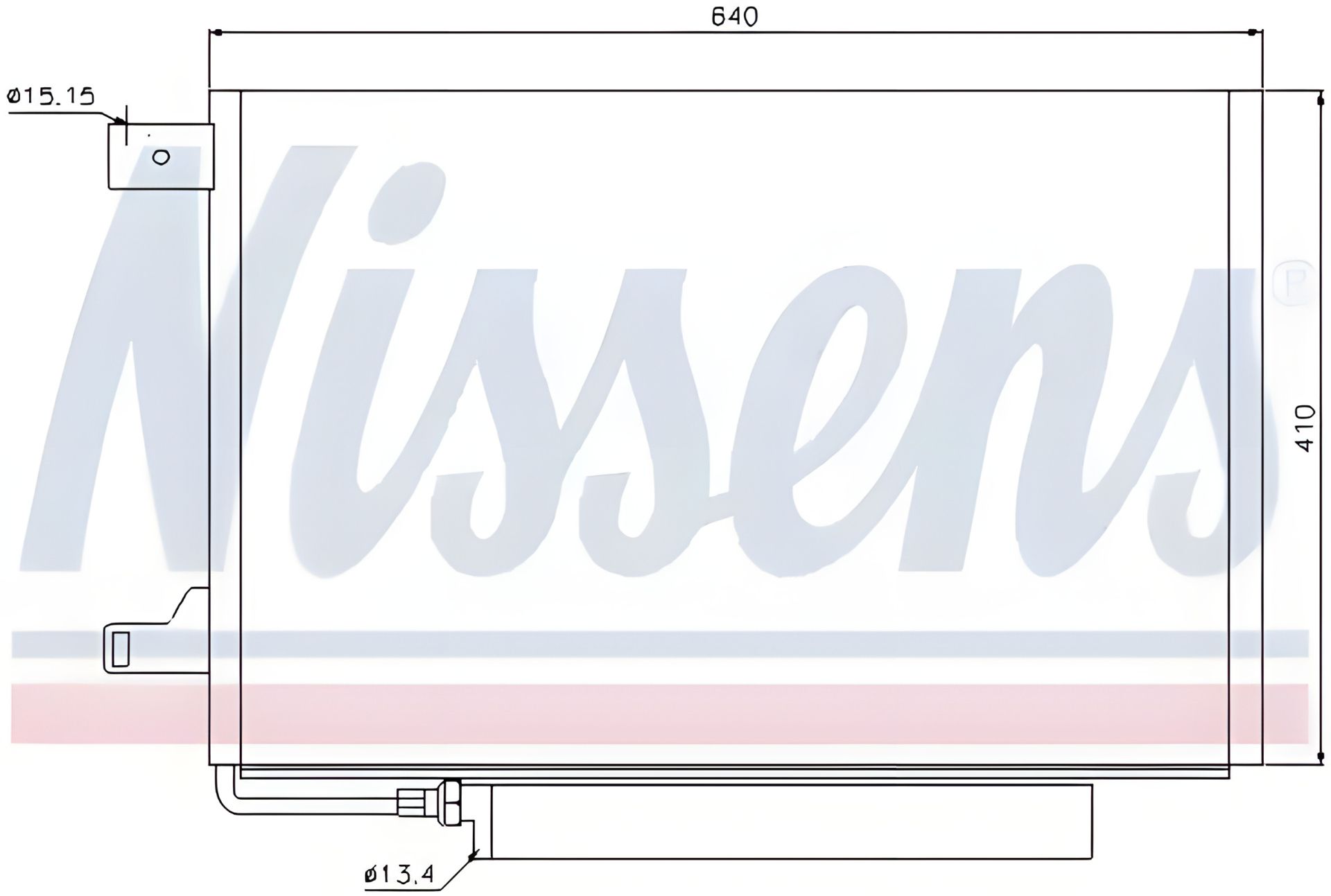 Радіатор-конденсор кондиціонера для MERCEDES-BENZ B-CLASS, NISSENS (94911) Радіатор-конденсор кондиціонера для MERCEDES-BENZ B-CLASS, NISSENS (94911)