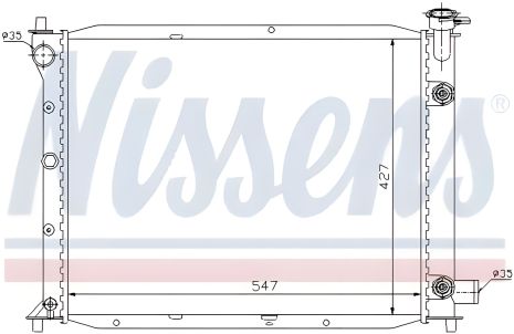 Охлаждающий радиатор двигателя FORD USA, NISSENS (62016)