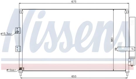Конденсор кондиціонера HONDA CIVIC, радіатор NISSENS (940197) Конденсор кондиціонера HONDA CIVIC, радіатор NISSENS (940197)