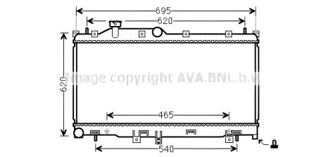 Охлаждения радиатор двигателя AVA COOLING (SU2110) Охлаждения радиатор двигателя AVA COOLING (SU2110)