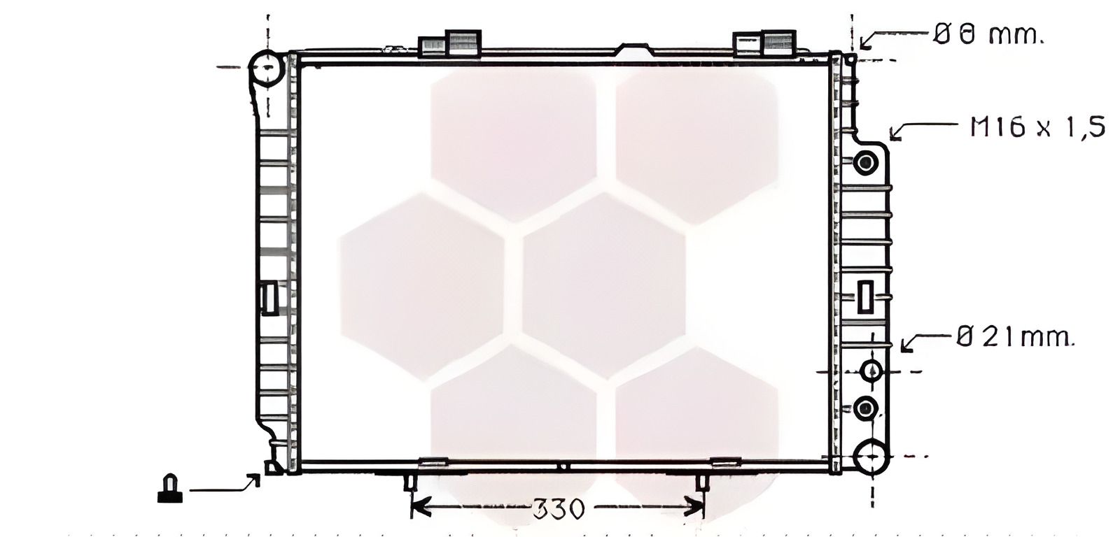 Радіатор охолодження двигуна для MERCEDES-BENZ E-CLASS, Van Wezel (30002189) Радіатор охолодження двигуна для MERCEDES-BENZ E-CLASS, Van Wezel (30002189)