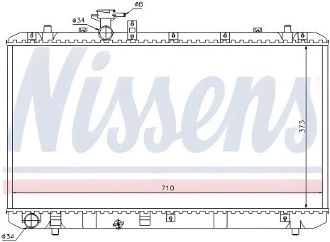 Двигательный радиатор охлаждения SUZUKI SX4, FIAT SEDICI, NISSENS (Артикул: 64197) Двигательный радиатор охлаждения SUZUKI SX4, FIAT SEDICI, NISSENS (Артикул: 64197)