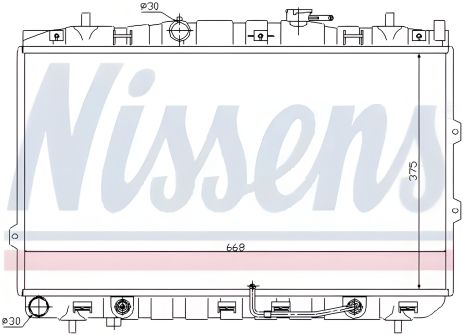 Радіатор охолодження двигуна для KIA CERATO, NISSENS (66649) Радіатор охолодження двигуна для KIA CERATO, NISSENS (66649)