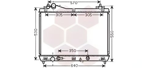 Радиатор охлаждения двигателя для SUZUKI GRAND VITARA, Van Wezel (52002105)