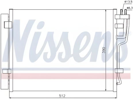 Радіатор, конденсор кондиціонера HYUNDAI i30, KIA CEE'D, NISSENS (940007) Радіатор, конденсор кондиціонера HYUNDAI i30, KIA CEE'D, NISSENS (940007)