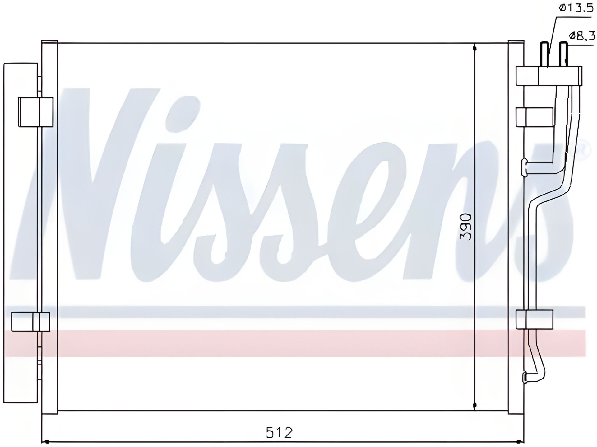 Конденсор кондиционера радиатор HYUNDAI i30, KIA CEE'D, NISSENS (940007) Конденсор кондиционера радиатор HYUNDAI i30, KIA CEE'D, NISSENS (940007)