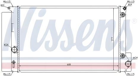 Радиатор охлаждения двигателя для TOYOTA AVENSIS, NISSENS (64694) Радиатор охлаждения двигателя для TOYOTA AVENSIS, NISSENS (64694)