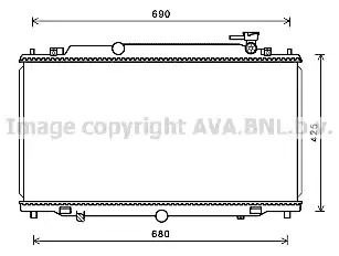 Радіатор охолодження двигуна MAZDA 6, AVA COOLING (MZ2280)