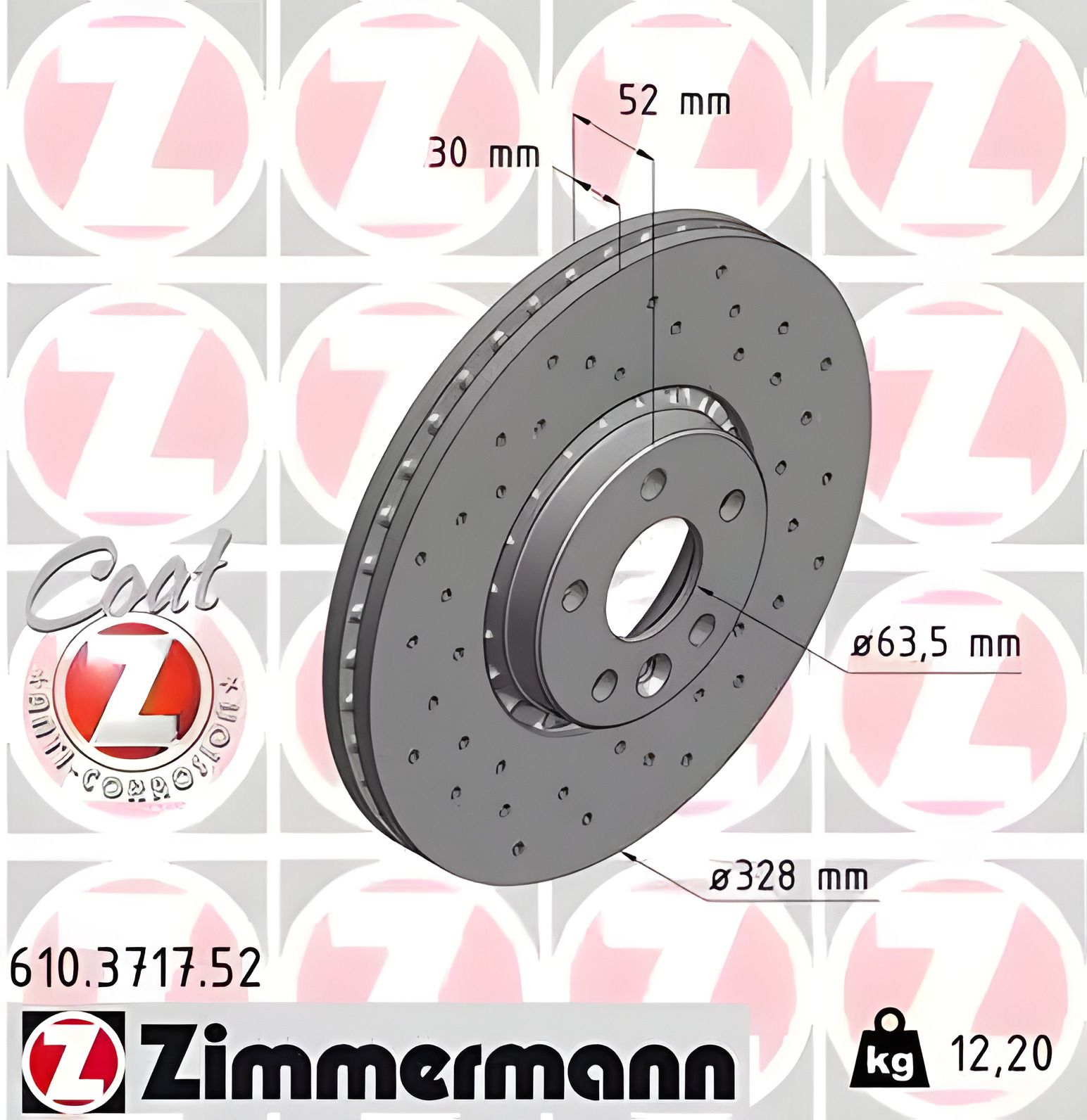 ΠΠΈΡΠΊ ΡΠΎΡΠΌΠΎΠ·Π½ΠΎΠΉ ZIMMERMANN VOLVO XC60 (610371752) ΠΠΈΡΠΊ ΡΠΎΡΠΌΠΎΠ·Π½ΠΎΠΉ ZIMMERMANN VOLVO XC60 (610371752)