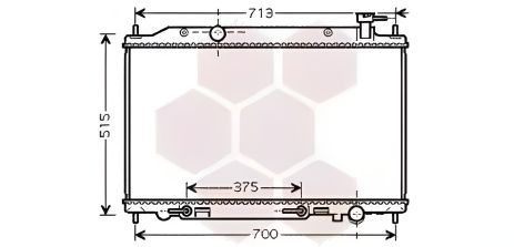 Радіатор охолодження двигуна NISSAN MURANO, Van Wezel (13002295)