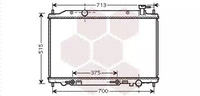 Радіатор охолодження двигуна NISSAN MURANO, Van Wezel (13002295)