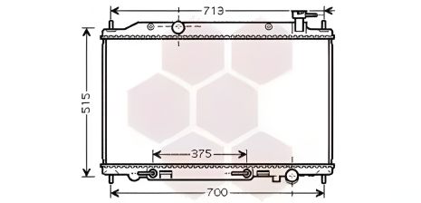 Радиатор охлаждения двигателя NISSAN MURANO, Van Wezel (13002295)
