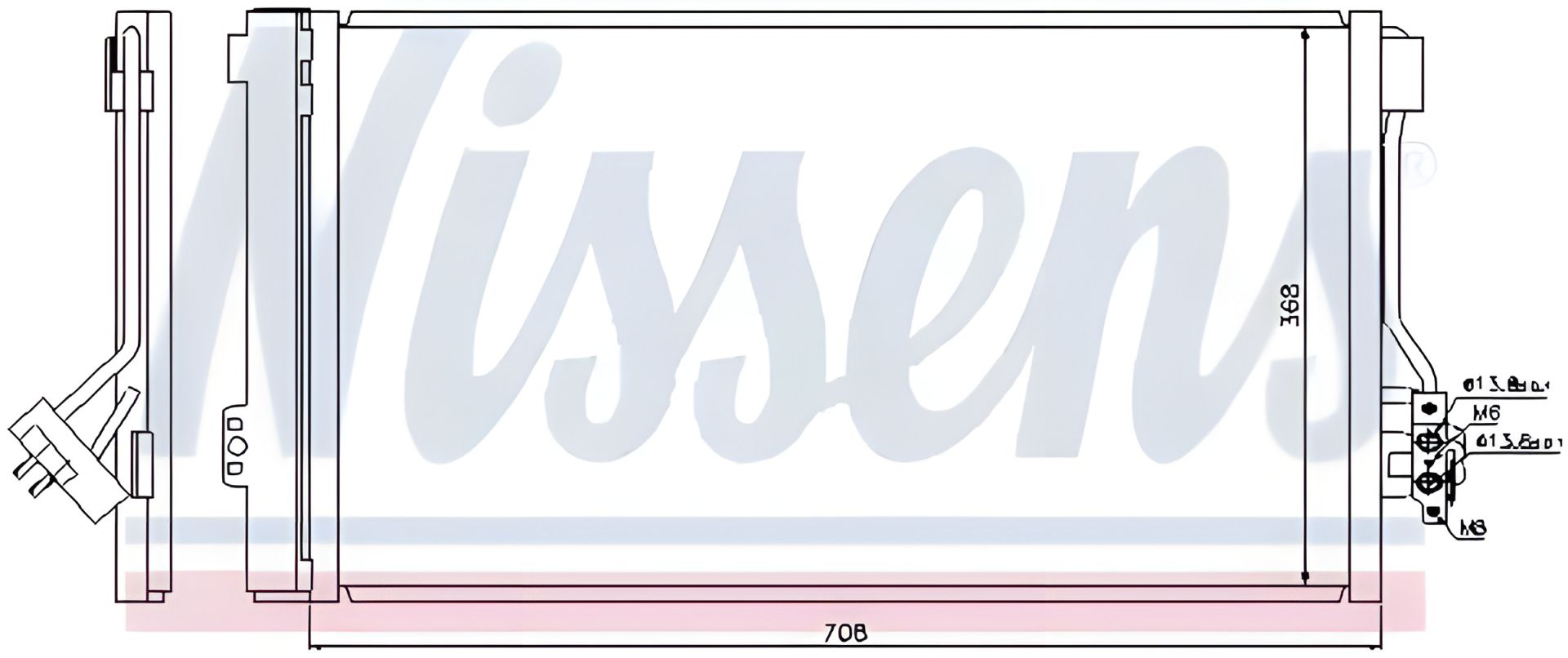 Конденсор радіатор кондиціонера MERCEDES-BENZ VITO, NISSENS (940178) Конденсор радіатор кондиціонера MERCEDES-BENZ VITO, NISSENS (940178)