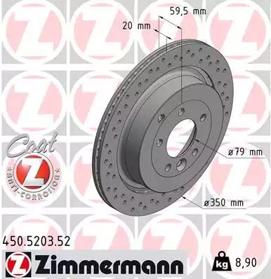 Brake Land Rover, Zimmermann (450520352)