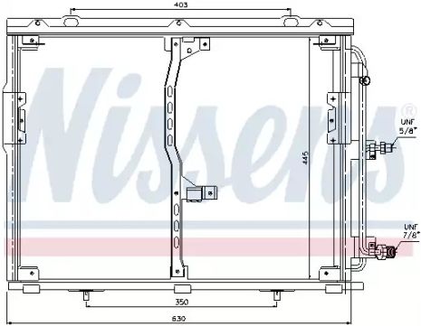 Радіатор, кондиціонер конденсатора Mercedes-Benz S-клас, Nissens (94330)