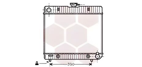 Радіатор двигуна охолодження MERCEDES-BENZ СЕДАН, Van Wezel (30002043) Радіатор двигуна охолодження MERCEDES-BENZ СЕДАН, Van Wezel (30002043)