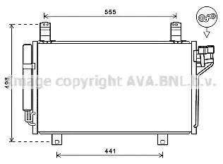 Радіатор, конденсор кондиціонера MAZDA CX-5, AVA COOLING (MZ5264D)