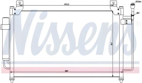 Конденсатор кондиціонера для MAZDA CX-7, NISSENS 940049