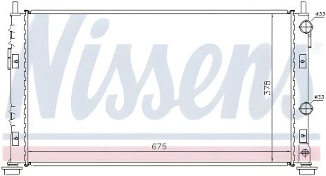 Радиатор двигателя CHRYSLER SEBRING, NISSENS (61003)