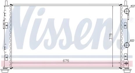 Радиатор двигателя CHRYSLER SEBRING, NISSENS (61003)