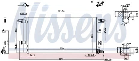 Радіатор кондиціонера для AUDI A6, NISSENS (941076) Радіатор кондиціонера для AUDI A6, NISSENS (941076)