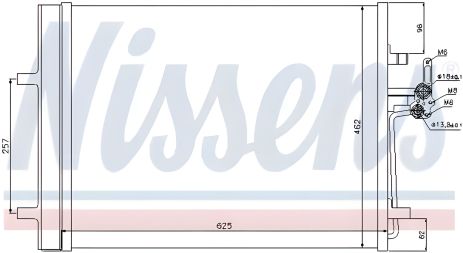 Конденсор кондиціонера Land Rover, Ford Mondeo, Nissens (940044) Конденсор кондиціонера Land Rover, Ford Mondeo, Nissens (940044)