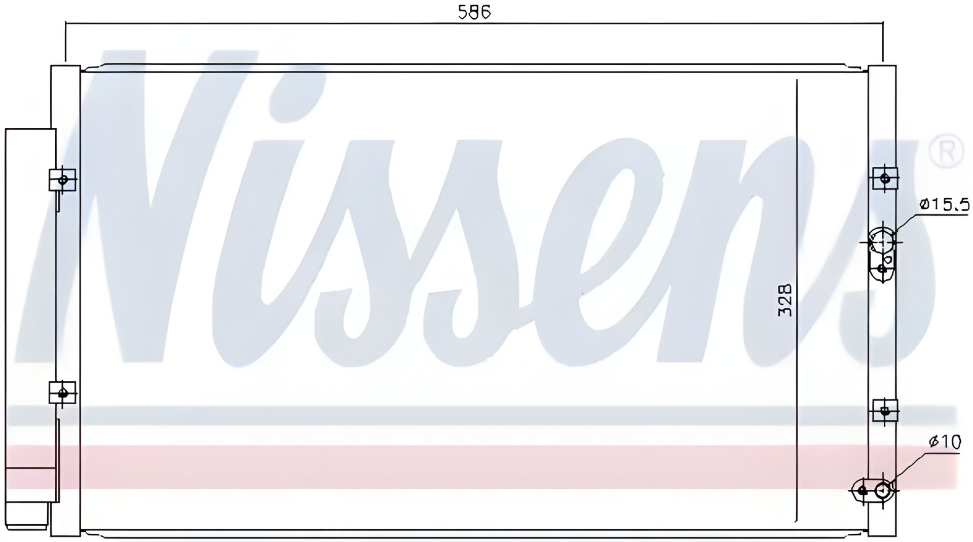 Радіатор-конденсор кондиціонера для SUBARU BRZ, TOYOTA GT, NISSENS (940366) Радіатор-конденсор кондиціонера для SUBARU BRZ, TOYOTA GT, NISSENS (940366)