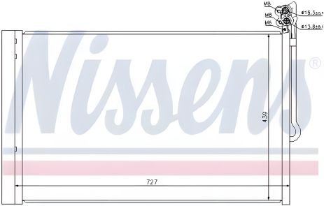 Конденсор кондиціонера для VW TOUAREG, NISSENS (940157)