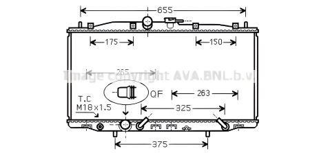 Радиатор охлаждения для HONDA ACCORD от AVA COOLING (HD2177) Радиатор охлаждения для HONDA ACCORD от AVA COOLING (HD2177)