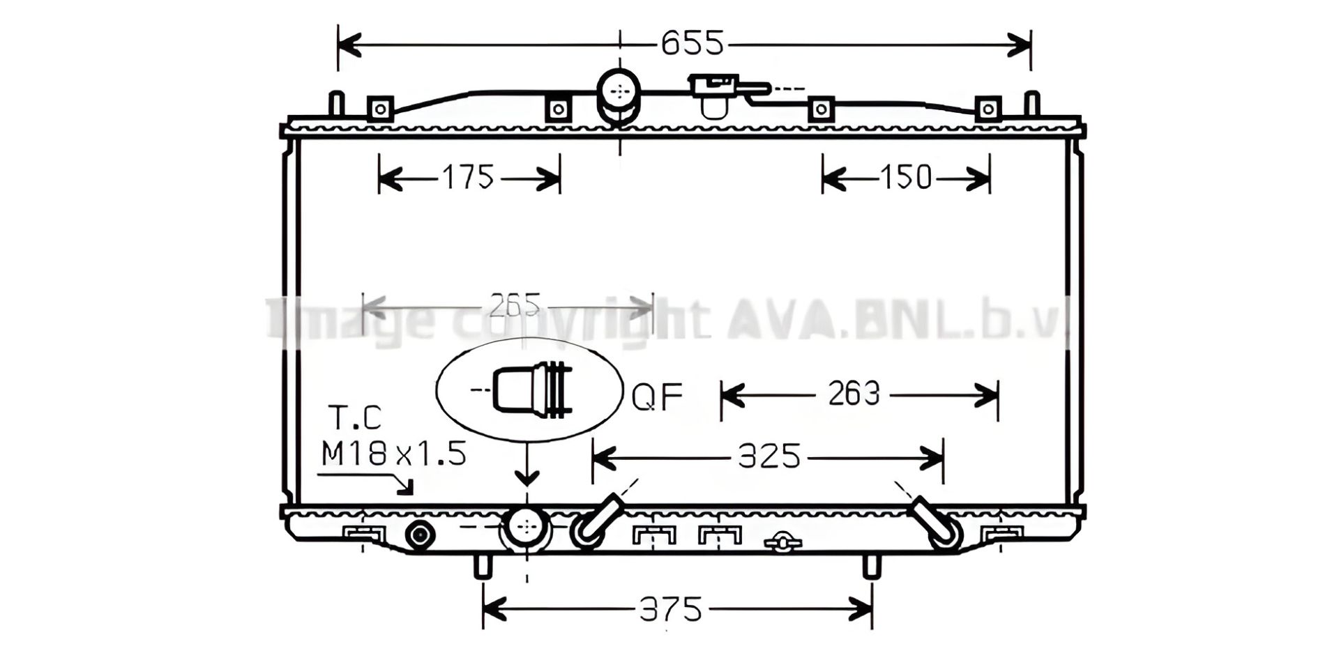 Радіатор охолодження двигуна HONDA ACCORD, AVA COOLING (HD2177) - Надійне охолодження Радіатор охолодження двигуна HONDA ACCORD, AVA COOLING (HD2177) - Надійне охолодження