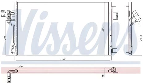 Радіатор кондиціонера конденсор MERCEDES-BENZ VITO, NISSENS (94674) Радіатор кондиціонера конденсор MERCEDES-BENZ VITO, NISSENS (94674)