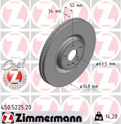 Brake Land Rover, Zimmermann (450522520)