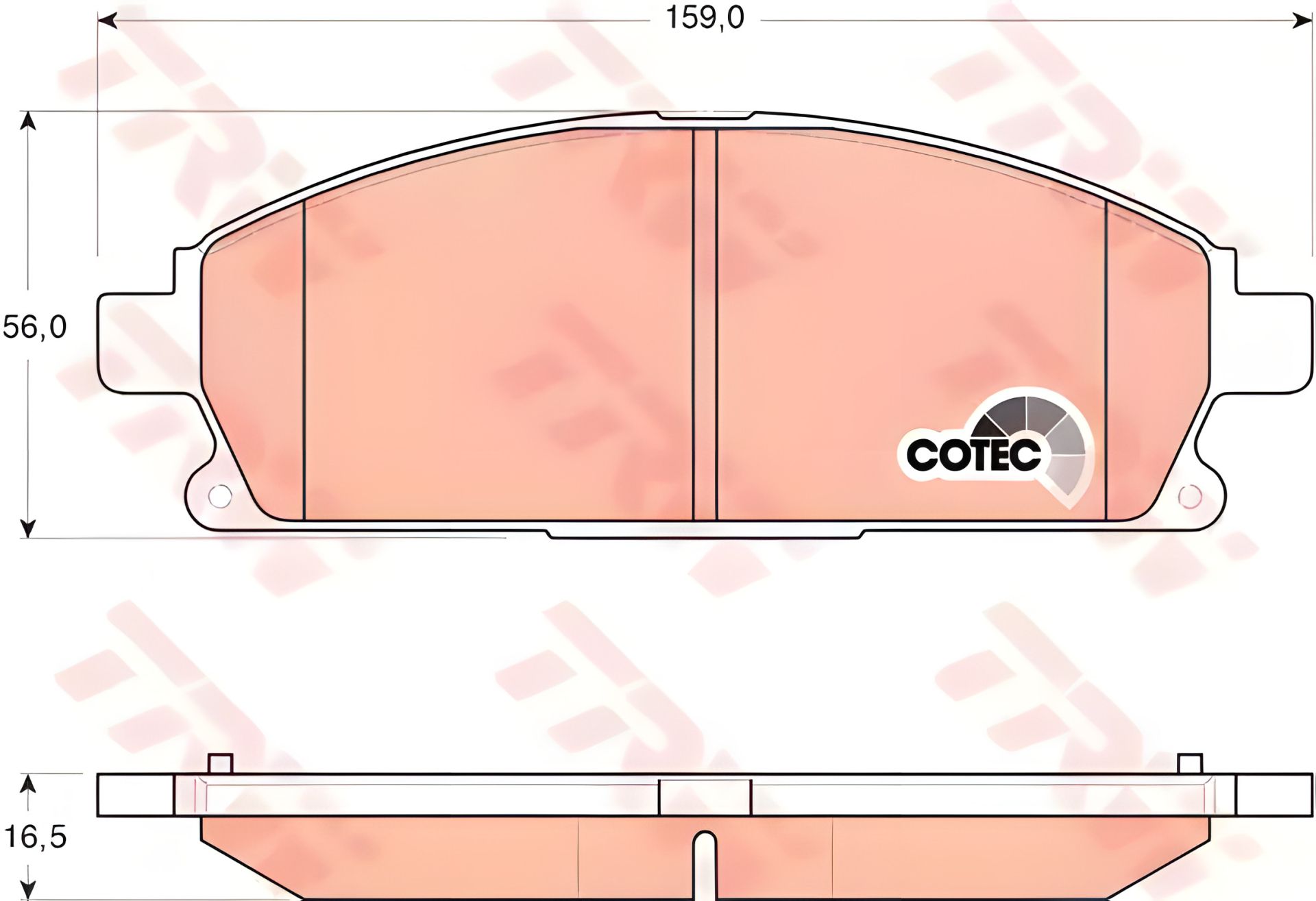 Гальмівні колодки для NISSAN X-TRAIL від TRW (GDB3293) Гальмівні колодки для NISSAN X-TRAIL від TRW (GDB3293)