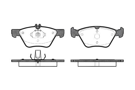 Тормозные колодки для CHRYSLER CROSSFIRE, MERCEDES-BENZ E-CLASS, REMSA (060100) Тормозные колодки для CHRYSLER CROSSFIRE, MERCEDES-BENZ E-CLASS, REMSA (060100)