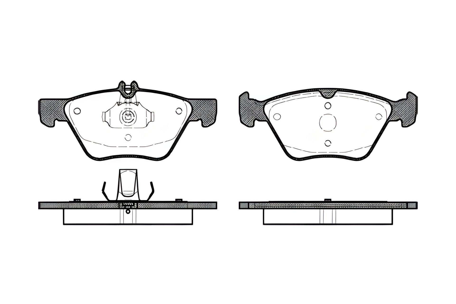 Гальмівні колодки комплект, дискове гальмо CHRYSLER CROSSFIRE, MERCEDES-BENZ E-CLASS, REMSA (060100) Гальмівні колодки комплект, дискове гальмо CHRYSLER CROSSFIRE, MERCEDES-BENZ E-CLASS, REMSA (060100)